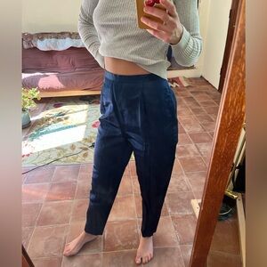 Oscar de la Renta silk pants